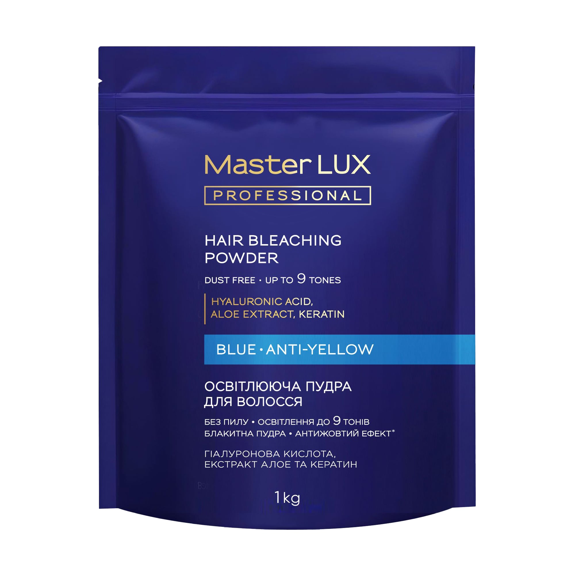 Уцінка! Освітлювальна пудра для волосся Master LUX Professional Hair Bleaching Powder, Blue, 1 кг